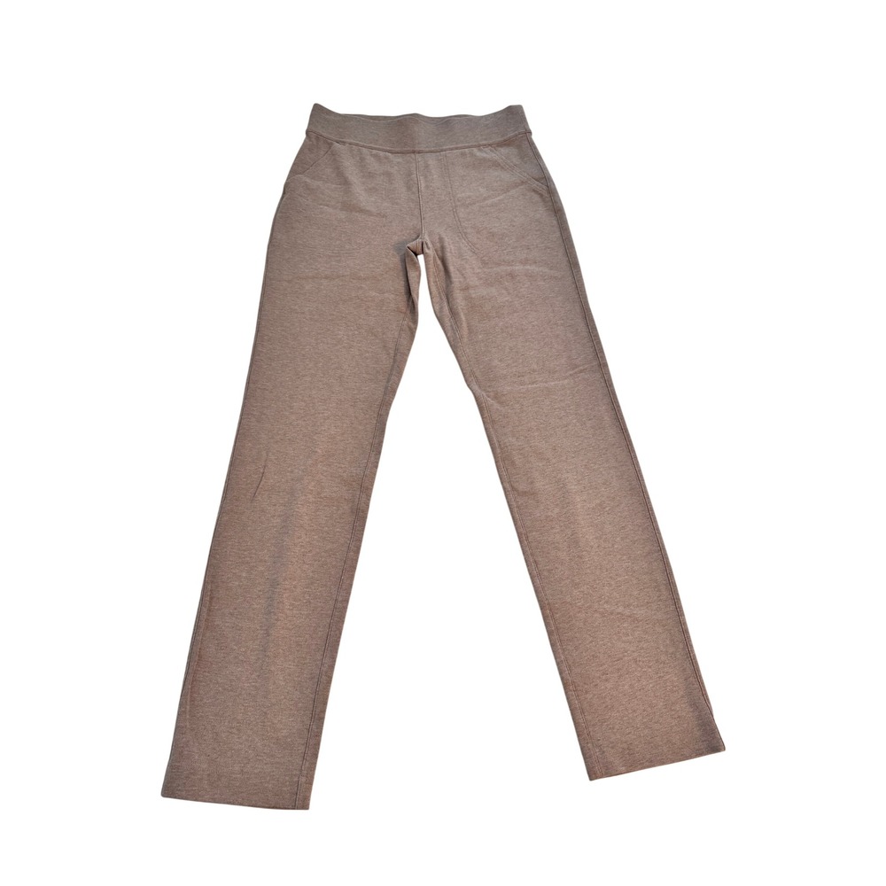 Duluth Trading Co Womens Heather Brown Cotton Spandex Straight Leg Pants S x 31